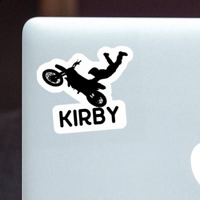 Kirby Sticker Motocross-Fahrer Notebook Image