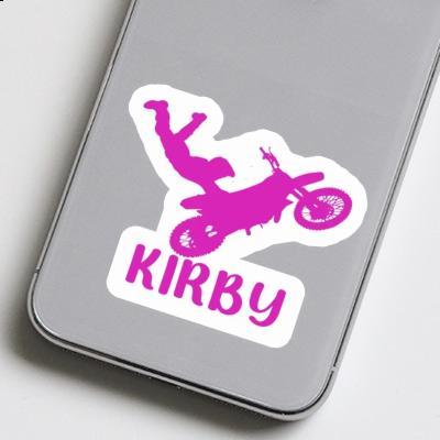 Kirby Sticker Motocross Rider Image