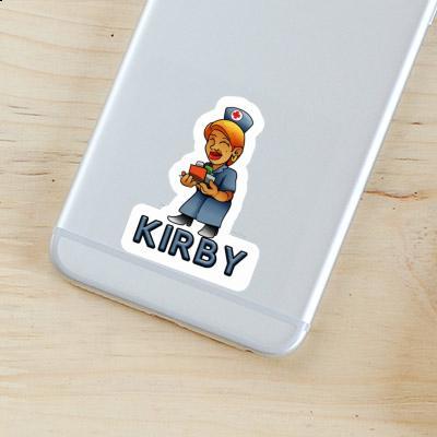 Kirby Sticker Nurse Laptop Image