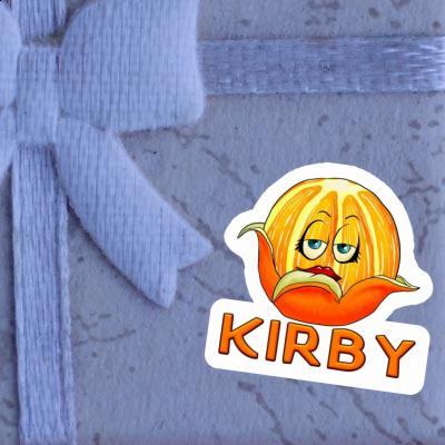 Sticker Orange Kirby Notebook Image