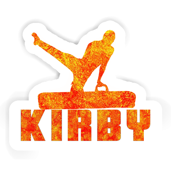 Kirby Sticker Gymnast Laptop Image