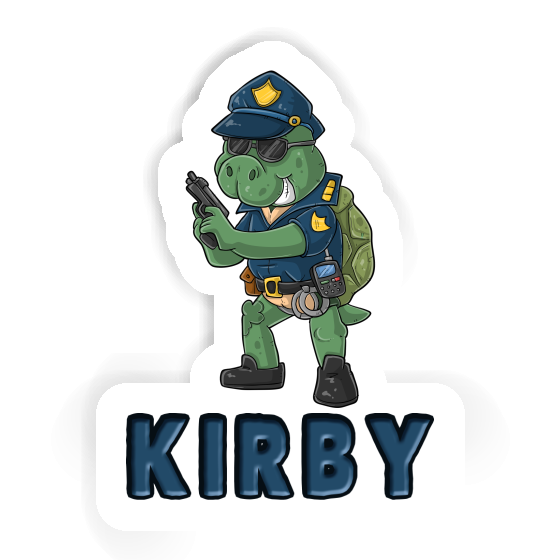 Kirby Aufkleber Polizist Notebook Image