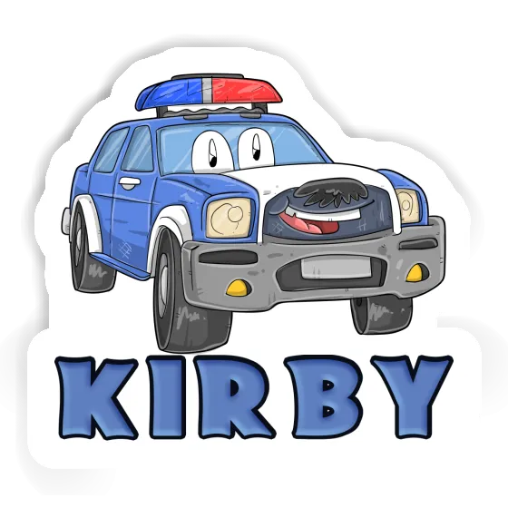 Kirby Aufkleber Polizeiauto Laptop Image