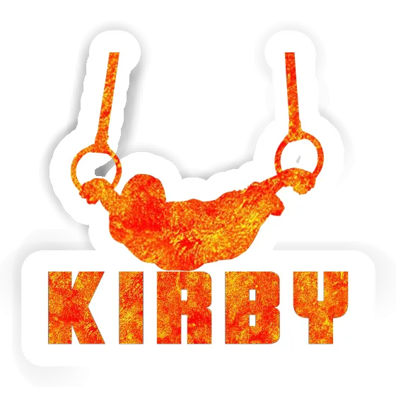 Autocollant Kirby Gymnaste aux anneaux Gift package Image