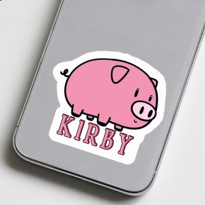 Autocollant Kirby Cochon Notebook Image