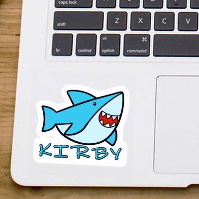 Kirby Sticker Shark Laptop Image