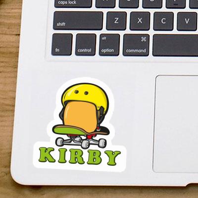 Kirby Sticker Skateboard Egg Notebook Image