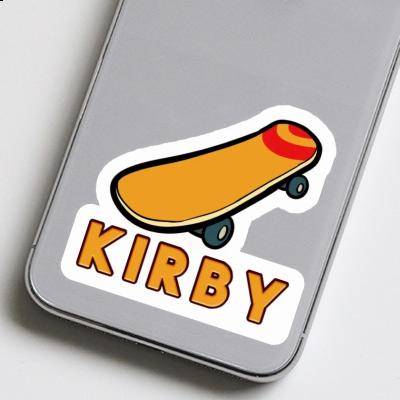 Sticker Skateboard Kirby Laptop Image