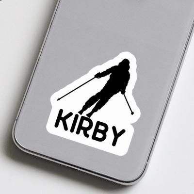 Sticker Kirby Skier Notebook Image