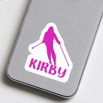 Sticker Skier Kirby Image