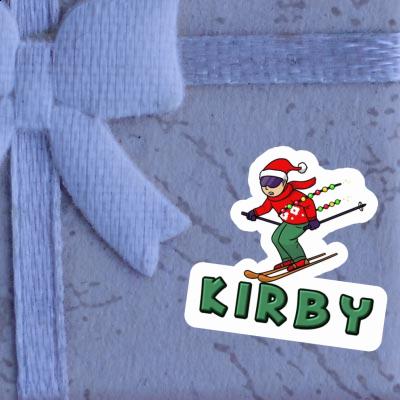 Christmas Skier Sticker Kirby Gift package Image