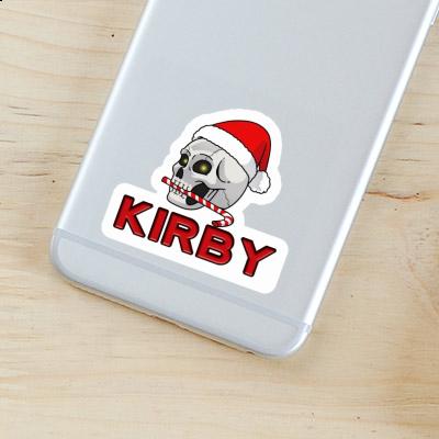 Kirby Aufkleber Weihnachtstotenkopf Gift package Image