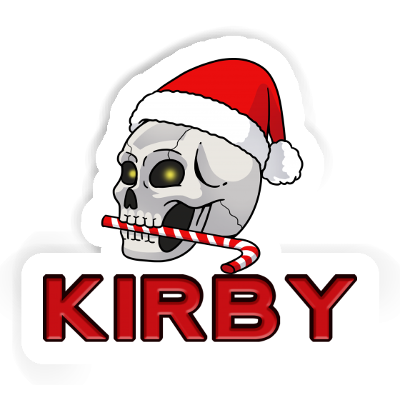 Kirby Aufkleber Weihnachtstotenkopf Image