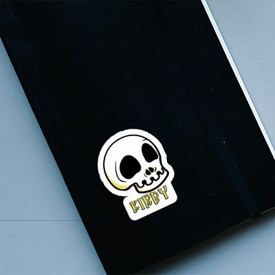 Sticker Kirby Totenkopf Notebook Image