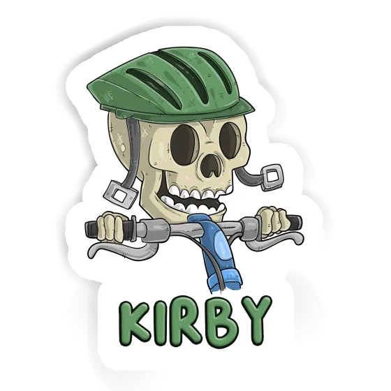 Sticker Bicycle Rider Kirby Laptop Image