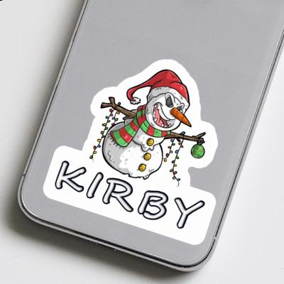 Kirby Sticker Snowman Gift package Image