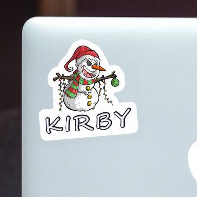 Kirby Sticker Snowman Gift package Image