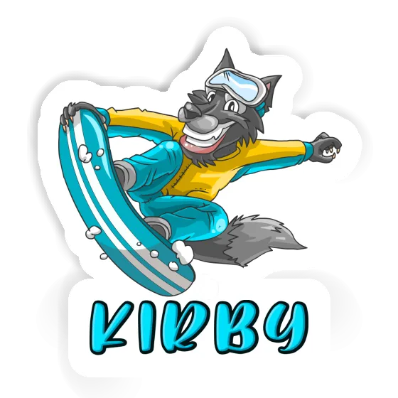 Sticker Kirby Snowboarder Gift package Image