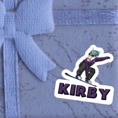 Autocollant Snowboardeuse Kirby Notebook Image