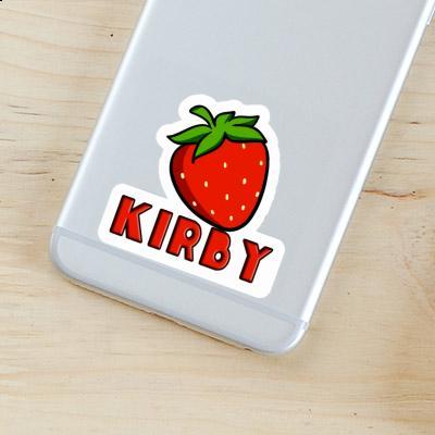 Fraise Autocollant Kirby Laptop Image