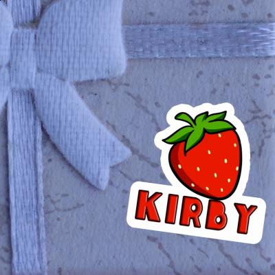 Fraise Autocollant Kirby Laptop Image