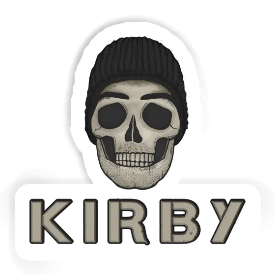 Kirby Sticker Skull Laptop Image