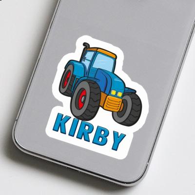 Kirby Sticker Tractor Laptop Image