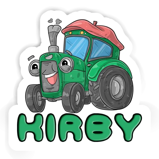 Sticker Tractor Kirby Laptop Image