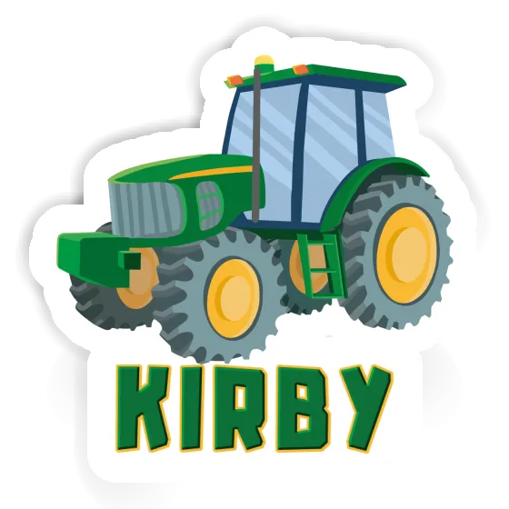 Kirby Sticker Tractor Laptop Image