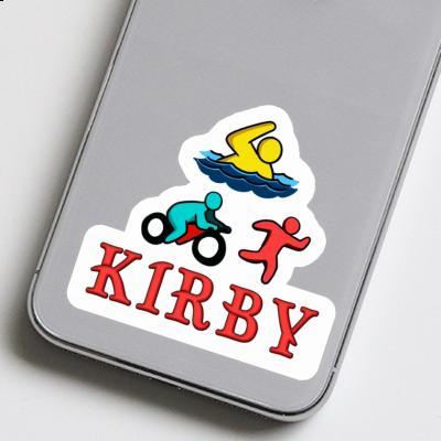 Sticker Kirby Triathlete Notebook Image