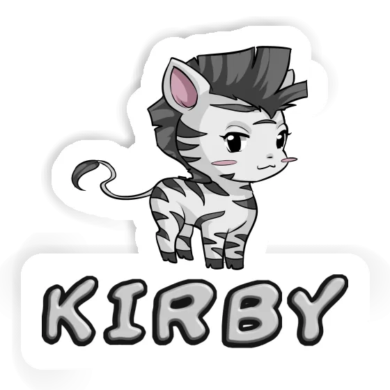 Zebra Sticker Kirby Laptop Image