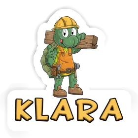 Sticker Klara Construction worker Image