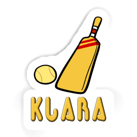 Sticker Klara Cricket Bat Image