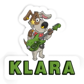 Sticker Klara Guitarist Image