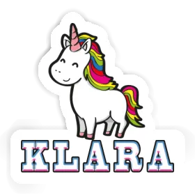 Aufkleber Einhorn Klara Image
