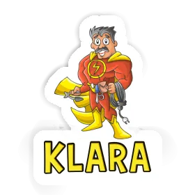 Klara Autocollant Électricien Image