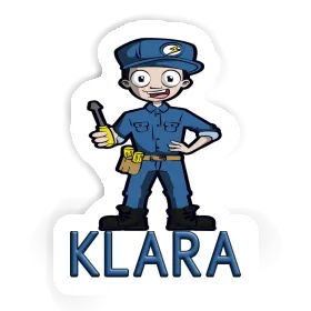 Autocollant Électricien Klara Image