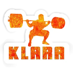 Autocollant Haltérophilie Klara Image