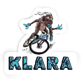 Klara Sticker Mountainbiker Image