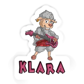 Klara Sticker Guitarist Image