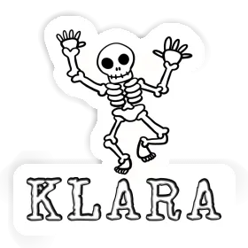 Sticker Klara Skeleton Image