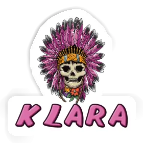 Sticker Womens Skull Klara Image