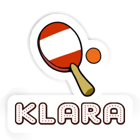Sticker Klara Table Tennis Paddle Image