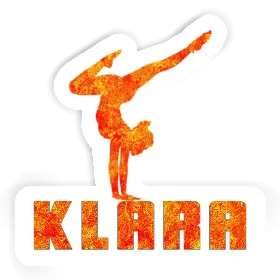 Klara Sticker Yoga Woman Image