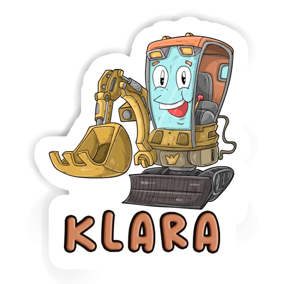 Sticker Excavator Klara Notebook Sticker Excavator Klara Notebook Image