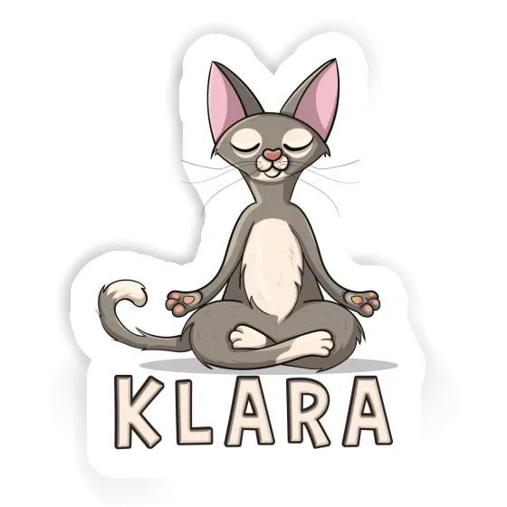 Autocollant Chat de yoga Klara Autocollant Chat de yoga Klara Image
