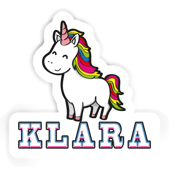 Aufkleber Einhorn Klara Laptop Image