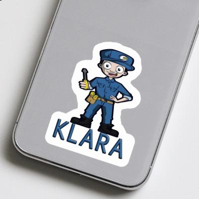 Elektriker Aufkleber Klara Laptop Image