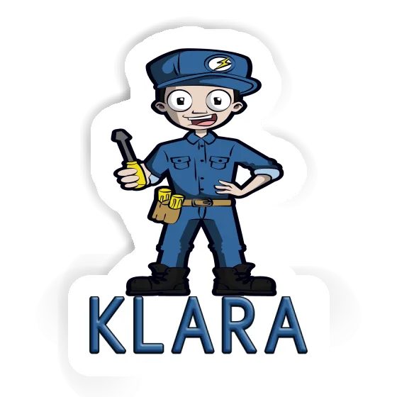 Autocollant Électricien Klara Image