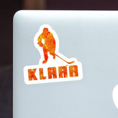 Klara Aufkleber Eishockeyspieler Image